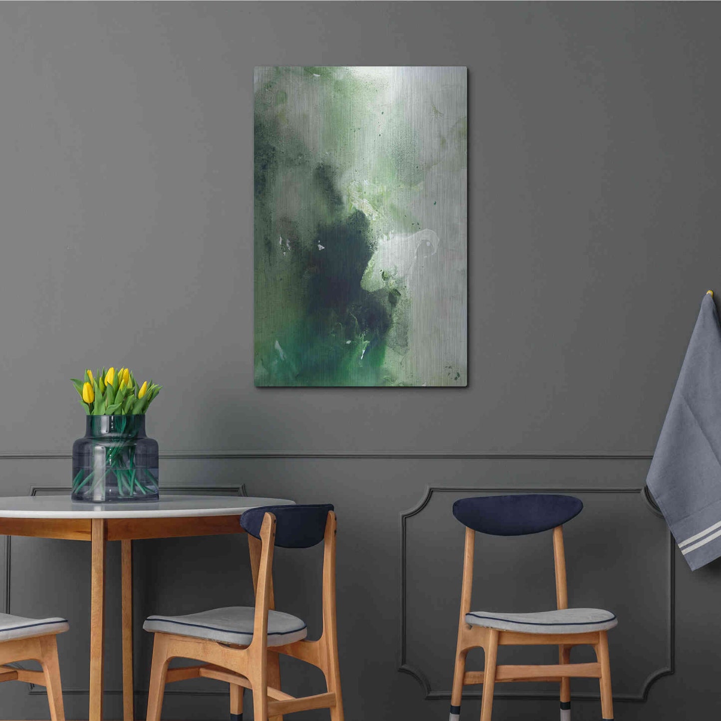 Luxe Metal Art 'Still Water 8' by Design Fabrikken, Metal Wall Art,24x36