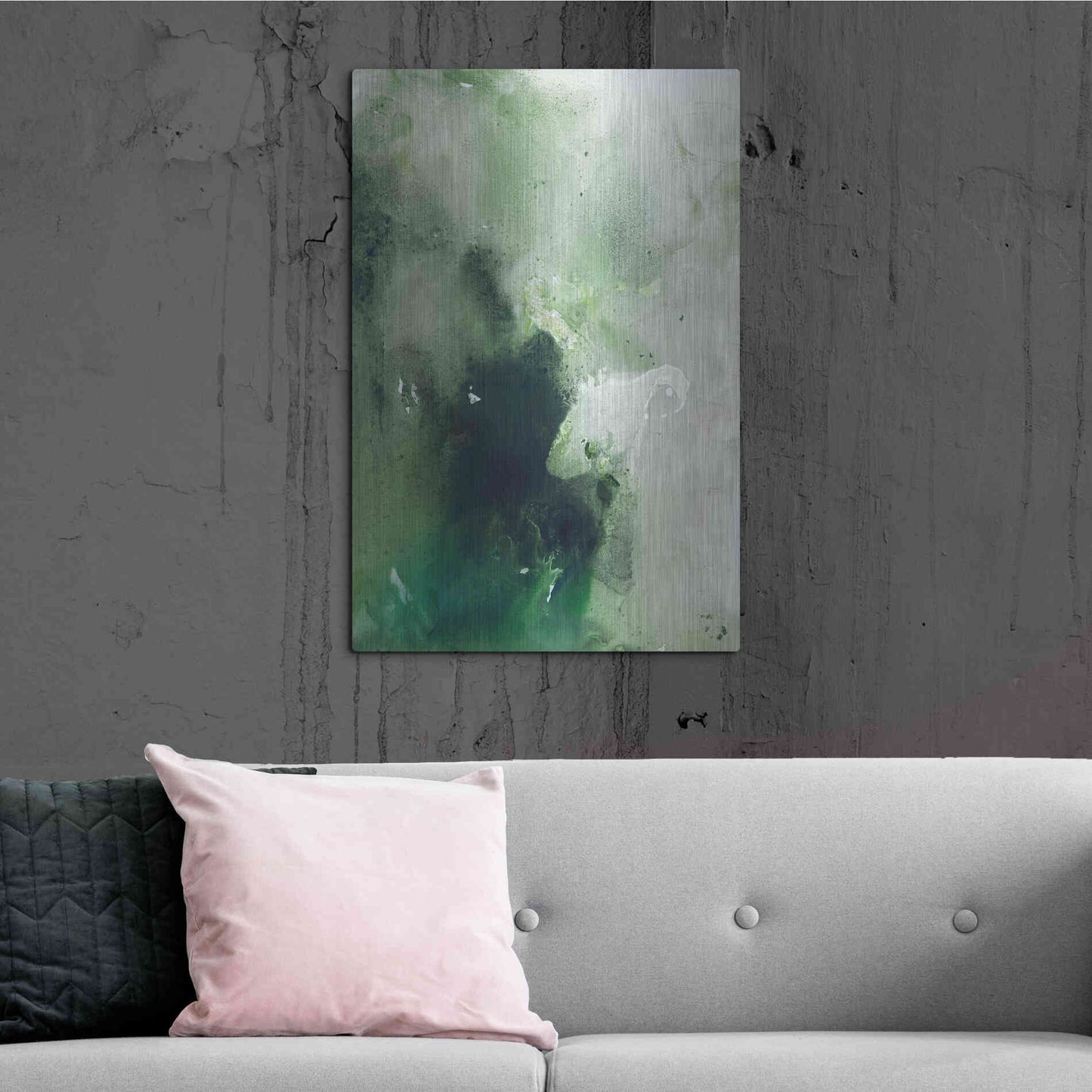 Luxe Metal Art 'Still Water 8' by Design Fabrikken, Metal Wall Art,24x36