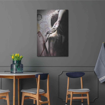 Luxe Metal Art 'Studio 3 Colors' by Design Fabrikken, Metal Wall Art,24x36