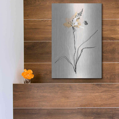 Luxe Metal Art 'Summer Plant 1' by Design Fabrikken, Metal Wall Art,12x16