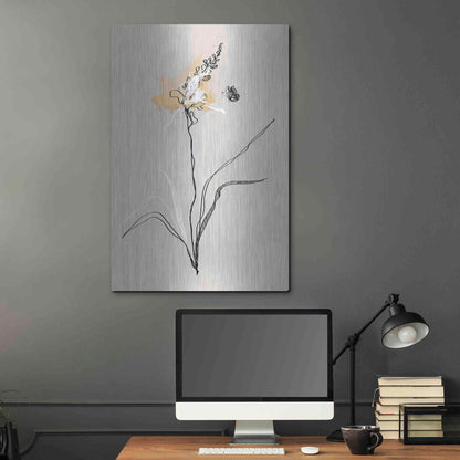 Luxe Metal Art 'Summer Plant 1' by Design Fabrikken, Metal Wall Art,24x36