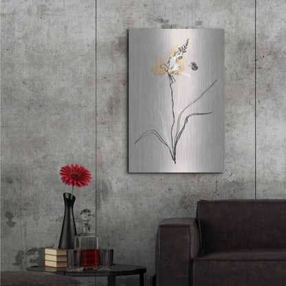 Luxe Metal Art 'Summer Plant 1' by Design Fabrikken, Metal Wall Art,24x36