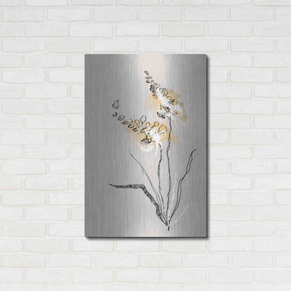 Luxe Metal Art 'Summer Plant 2' by Design Fabrikken, Metal Wall Art,24x36