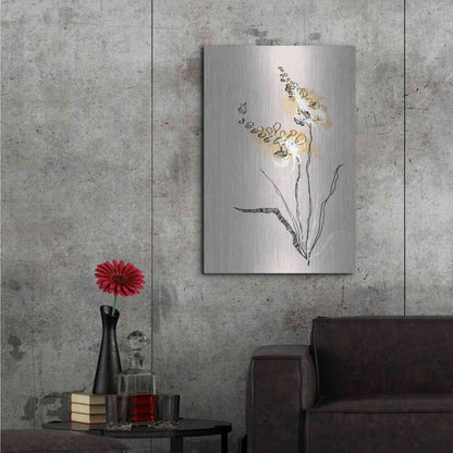 Luxe Metal Art 'Summer Plant 2' by Design Fabrikken, Metal Wall Art,24x36