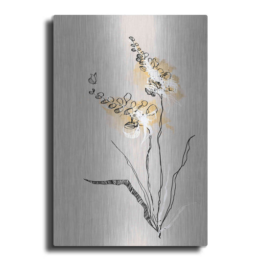 Luxe Metal Art 'Summer Plant 2' by Design Fabrikken, Metal Wall Art