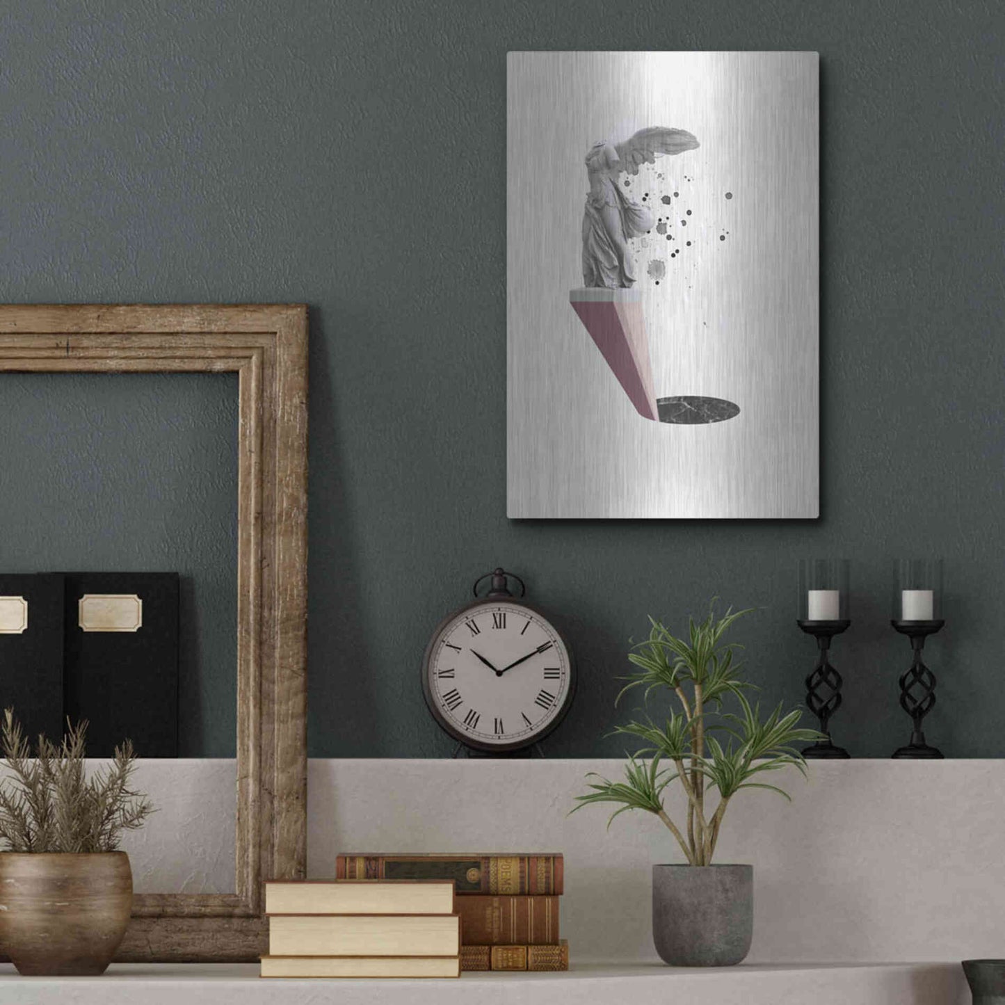 Luxe Metal Art 'Tears of Nike' by Design Fabrikken, Metal Wall Art,12x16