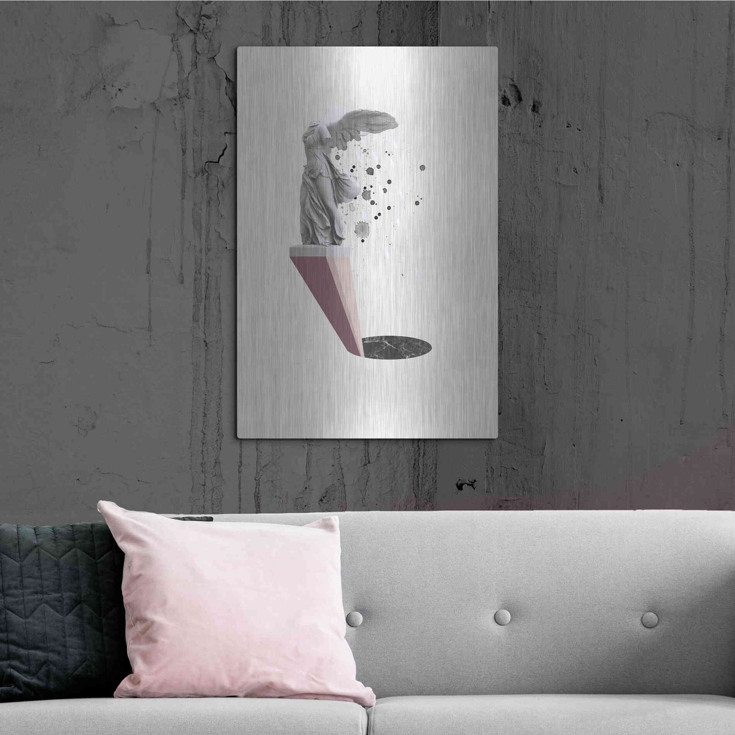 Luxe Metal Art 'Tears of Nike' by Design Fabrikken, Metal Wall Art,24x36