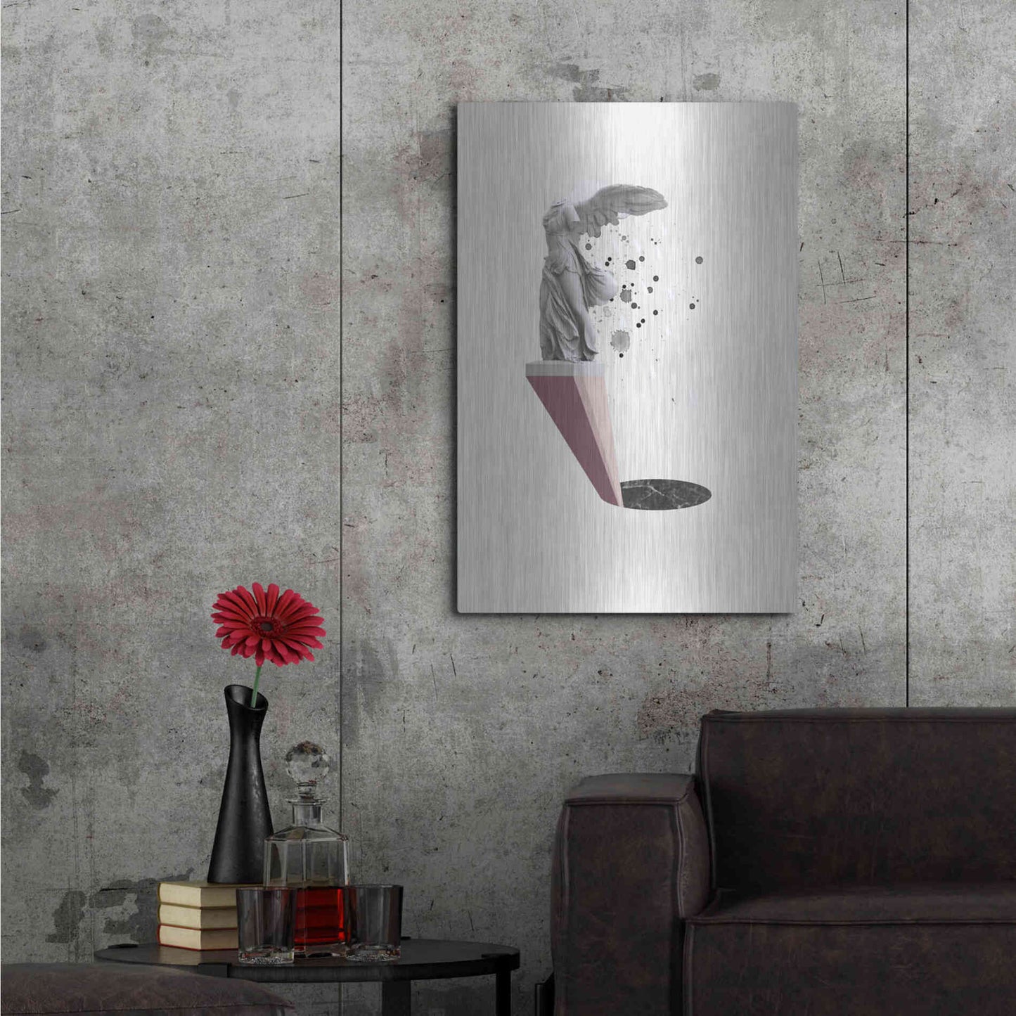 Luxe Metal Art 'Tears of Nike' by Design Fabrikken, Metal Wall Art,24x36