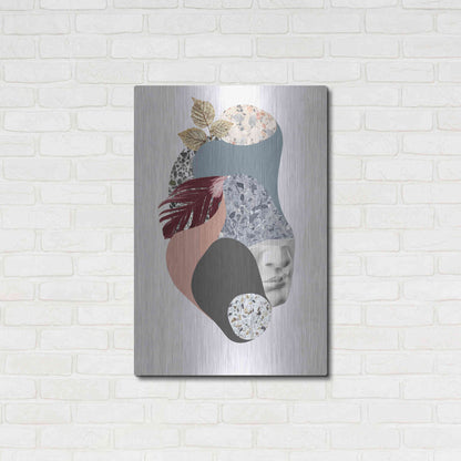 Luxe Metal Art 'Terazzo Amoebe 2' by Design Fabrikken, Metal Wall Art,24x36