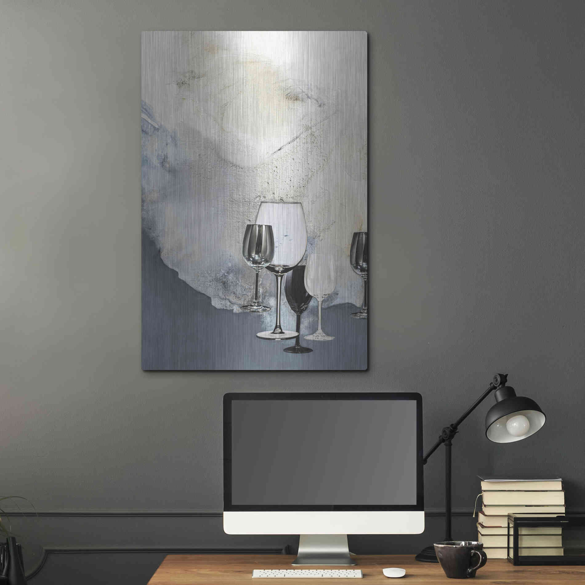 Luxe Metal Art 'The Art of Taste 1' by Design Fabrikken, Metal Wall Art,24x36