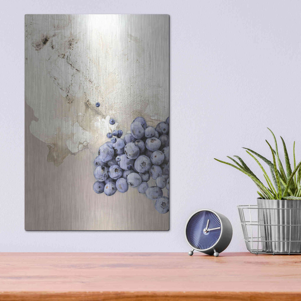 Luxe Metal Art 'The Art of Taste 6' by Design Fabrikken, Metal Wall Art,12x16