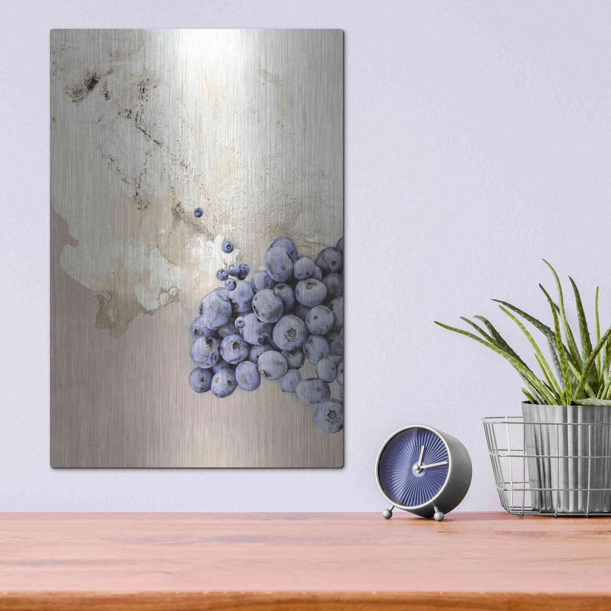 Luxe Metal Art 'The Art of Taste 6' by Design Fabrikken, Metal Wall Art,12x16