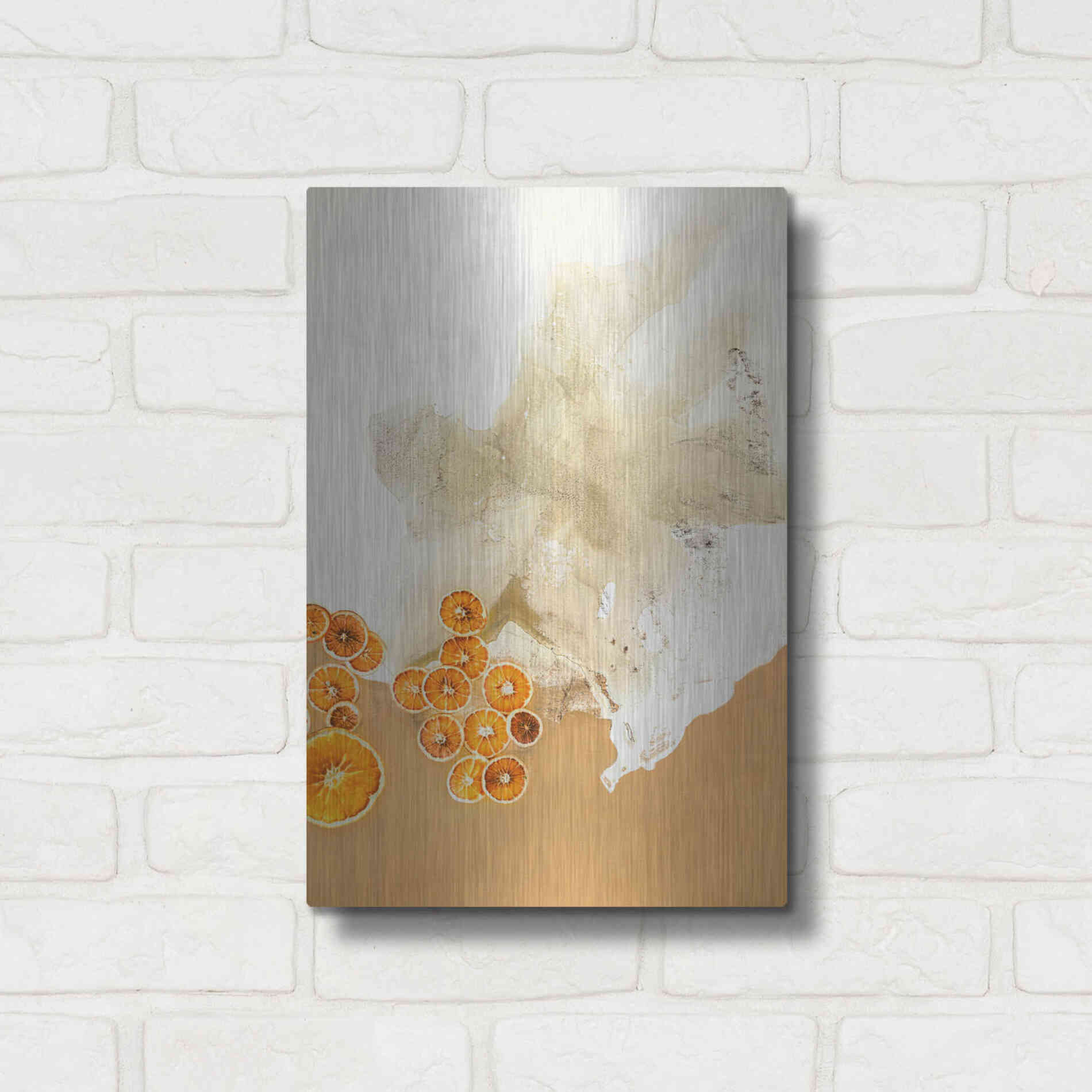 Luxe Metal Art 'The Art of Taste 8' by Design Fabrikken, Metal Wall Art,12x16
