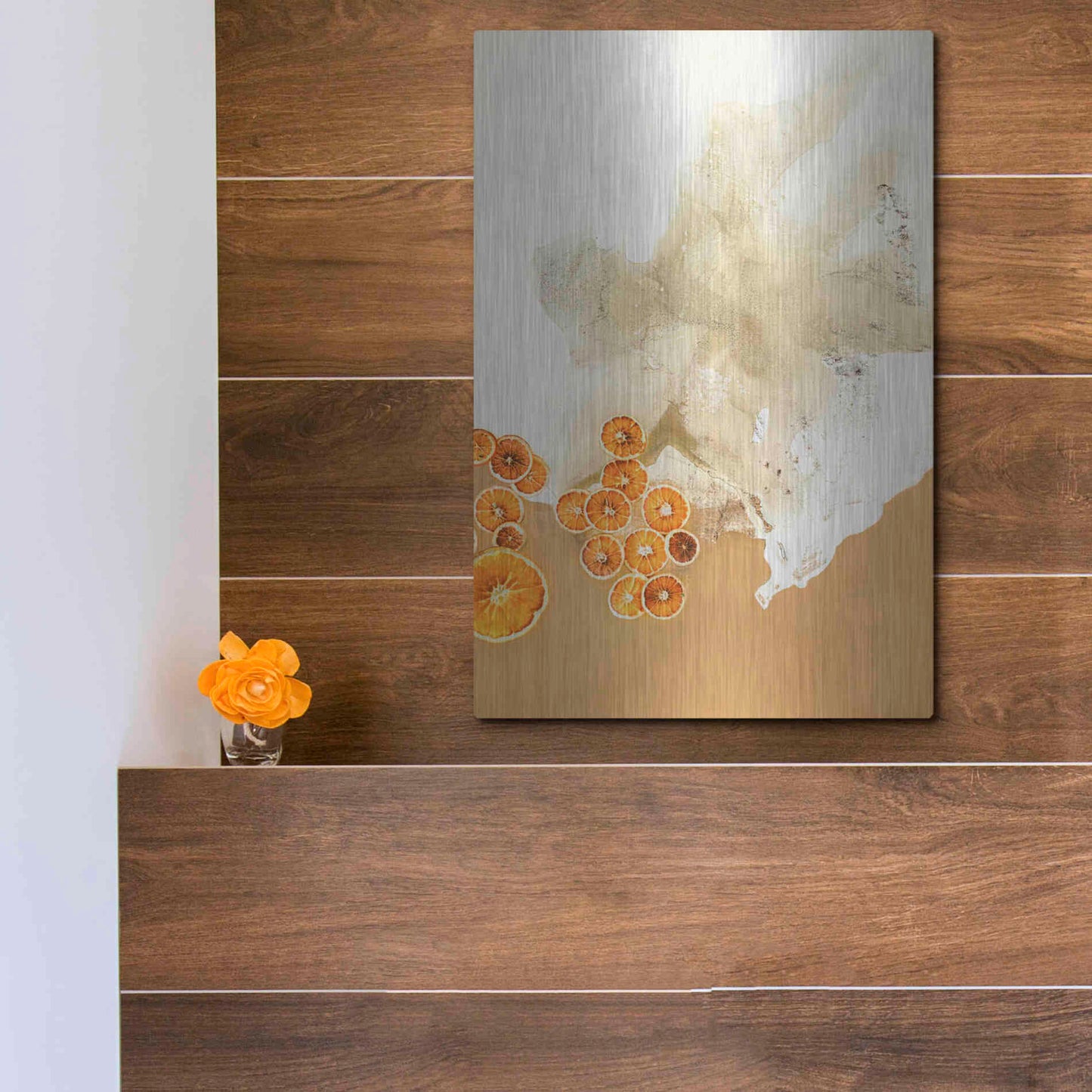 Luxe Metal Art 'The Art of Taste 8' by Design Fabrikken, Metal Wall Art,12x16