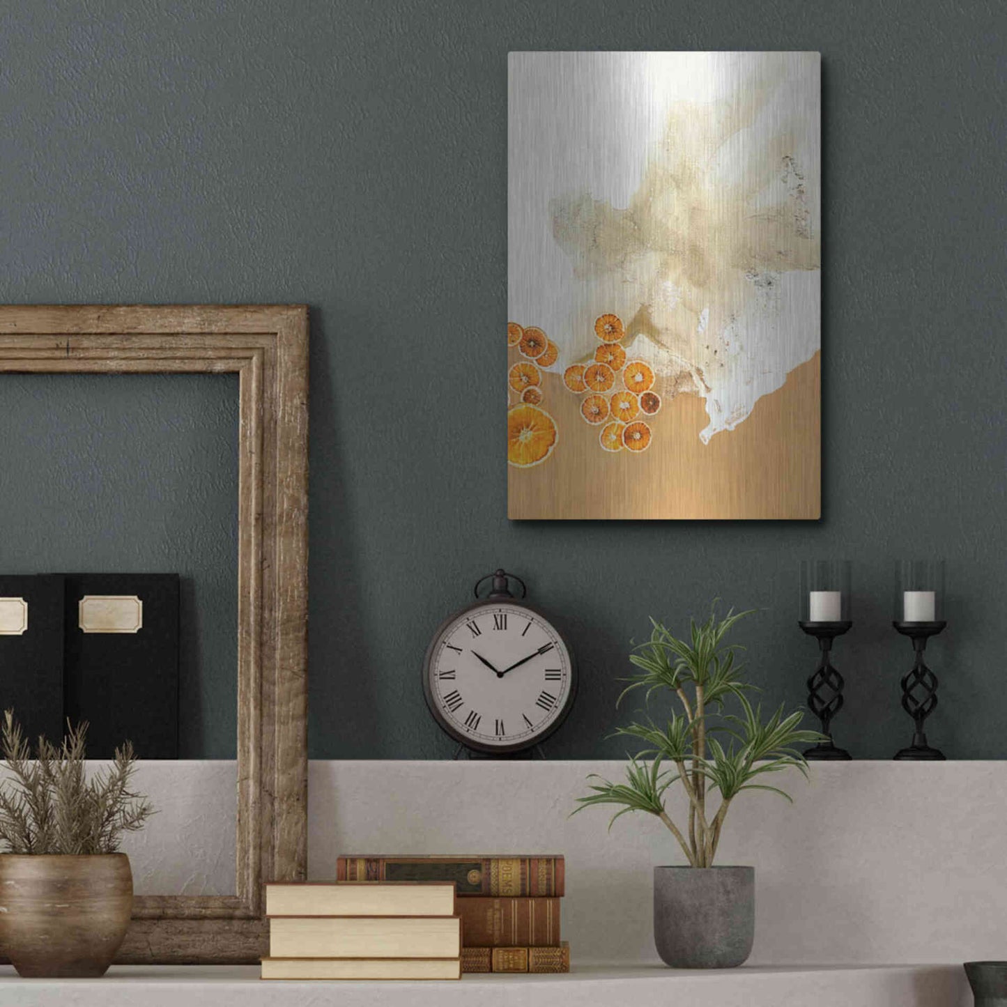 Luxe Metal Art 'The Art of Taste 8' by Design Fabrikken, Metal Wall Art,12x16