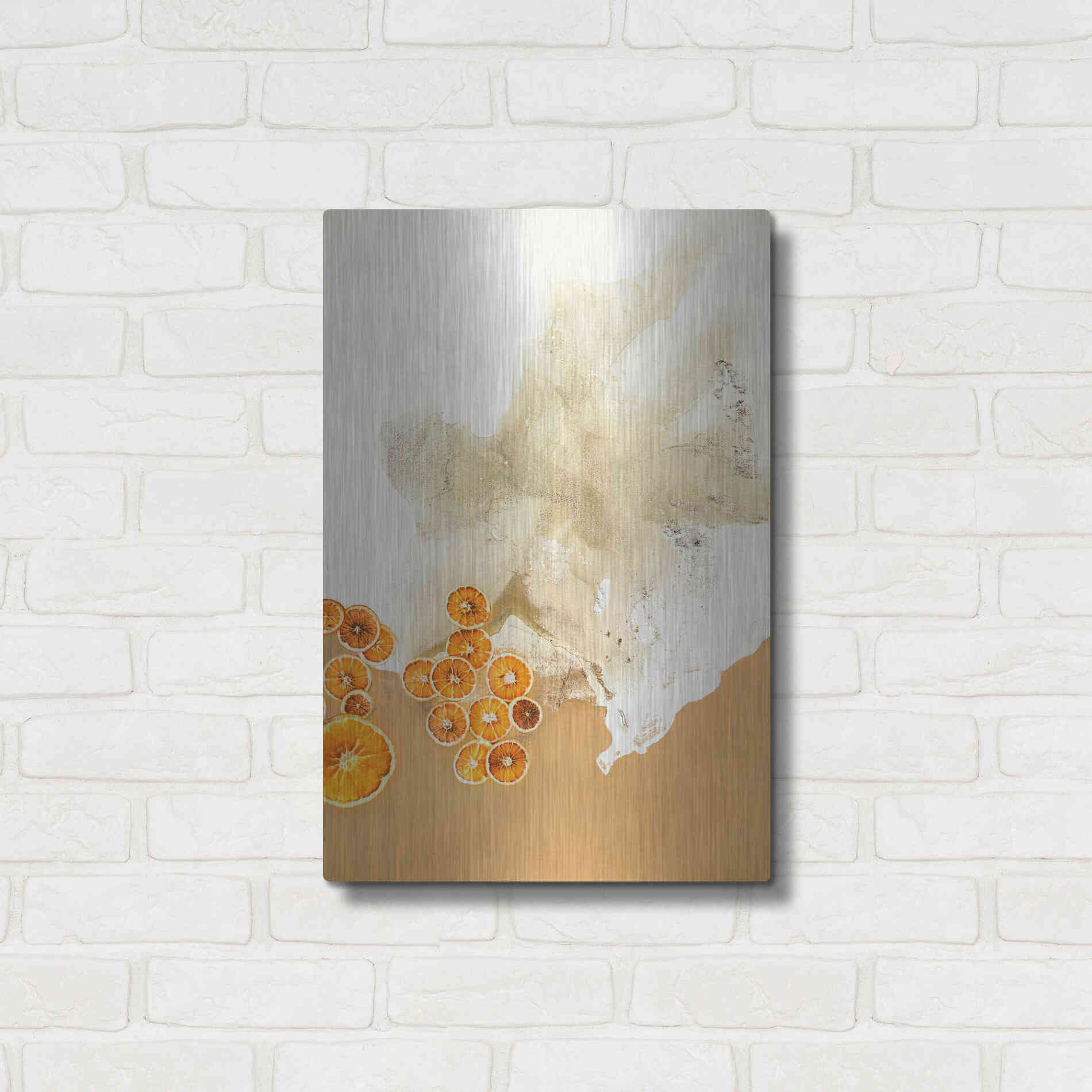 Luxe Metal Art 'The Art of Taste 8' by Design Fabrikken, Metal Wall Art,16x24
