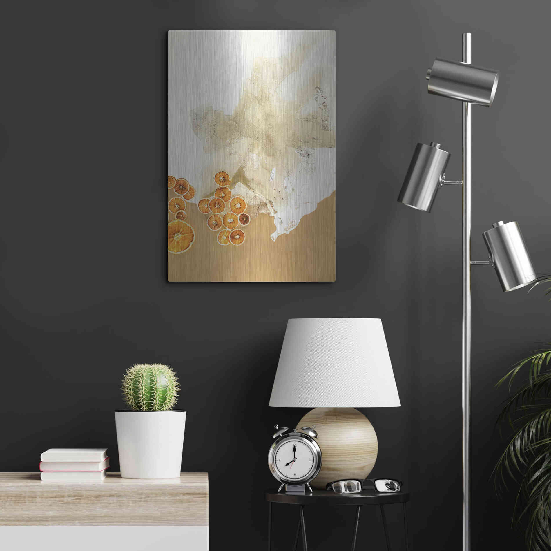 Luxe Metal Art 'The Art of Taste 8' by Design Fabrikken, Metal Wall Art,16x24