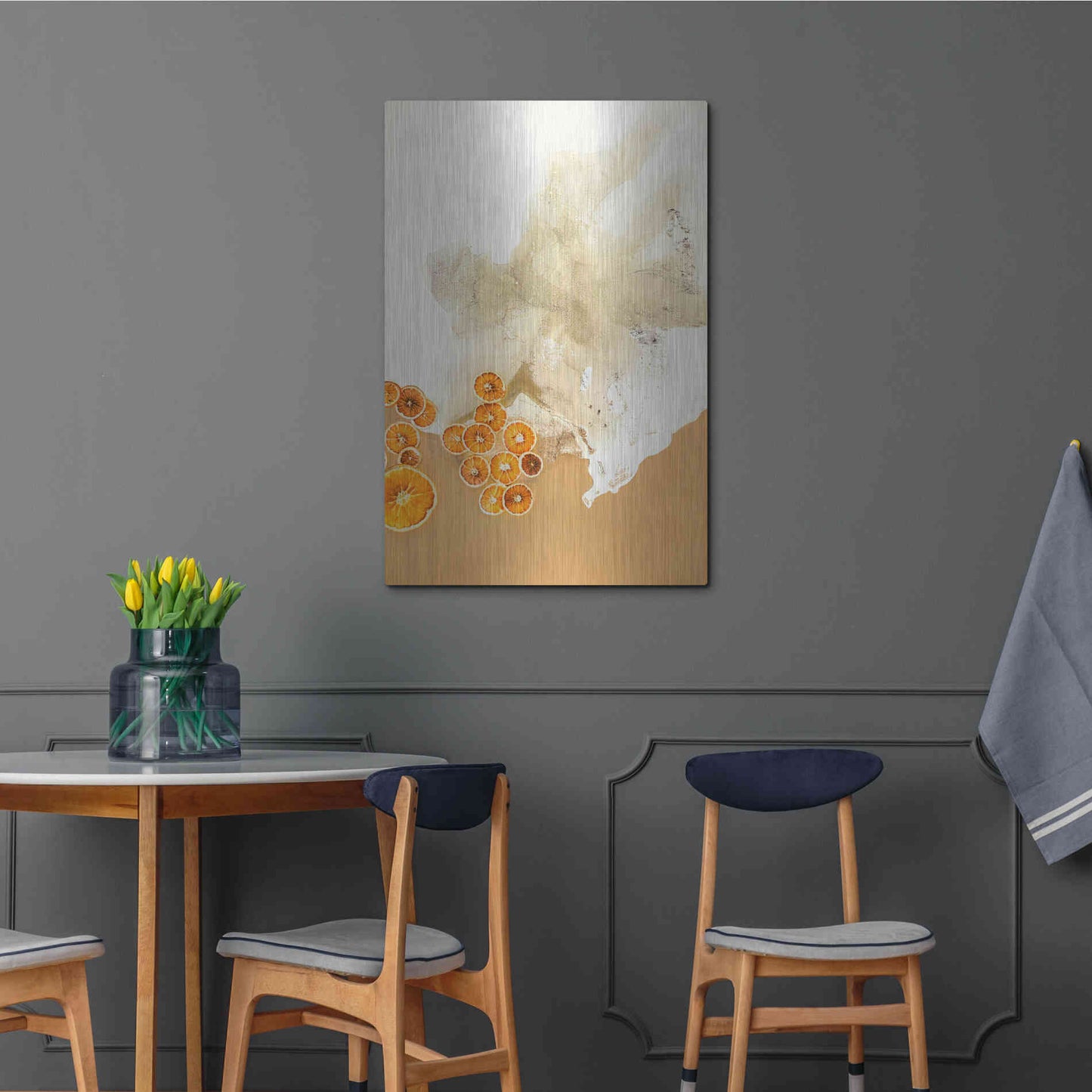 Luxe Metal Art 'The Art of Taste 8' by Design Fabrikken, Metal Wall Art,24x36