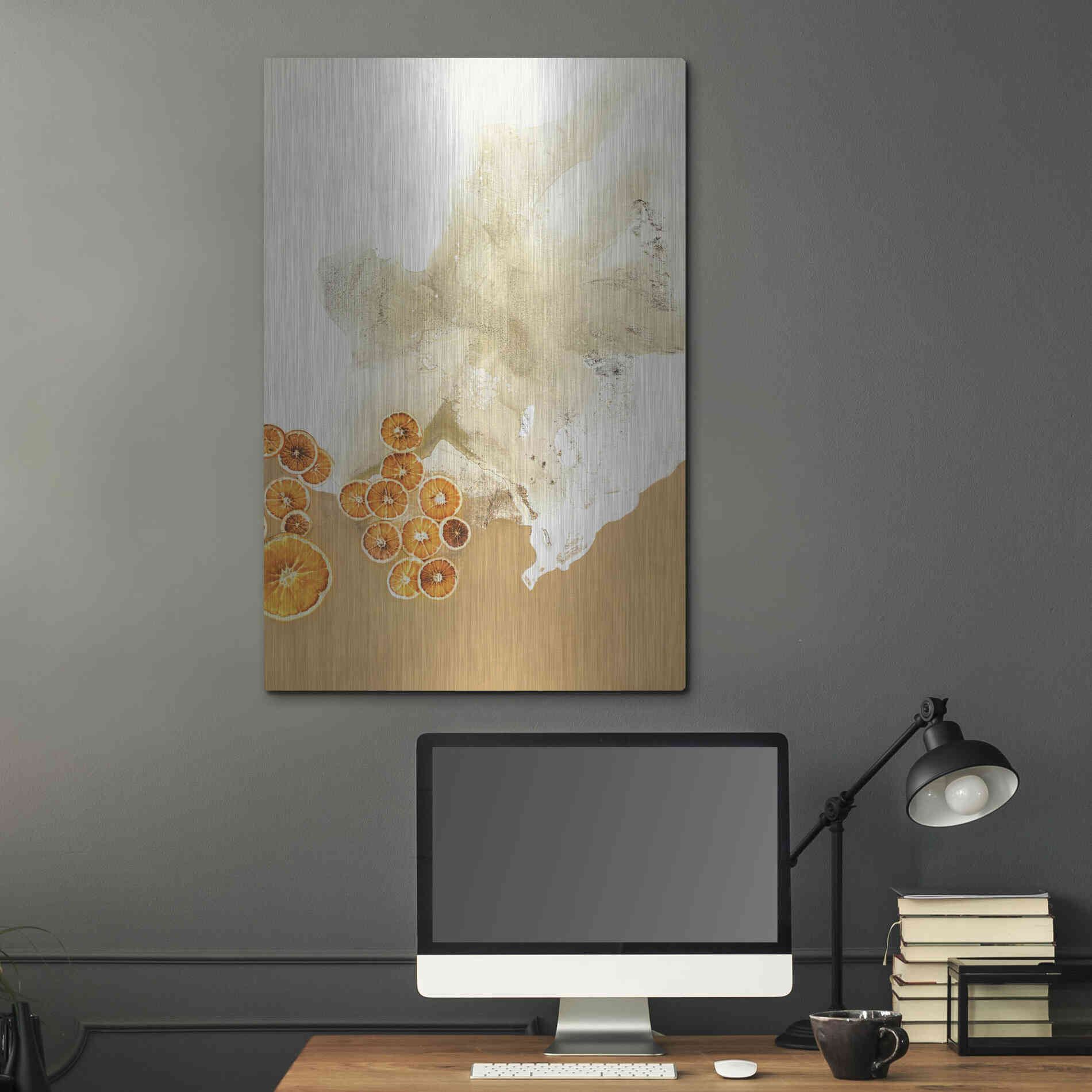 Luxe Metal Art 'The Art of Taste 8' by Design Fabrikken, Metal Wall Art,24x36