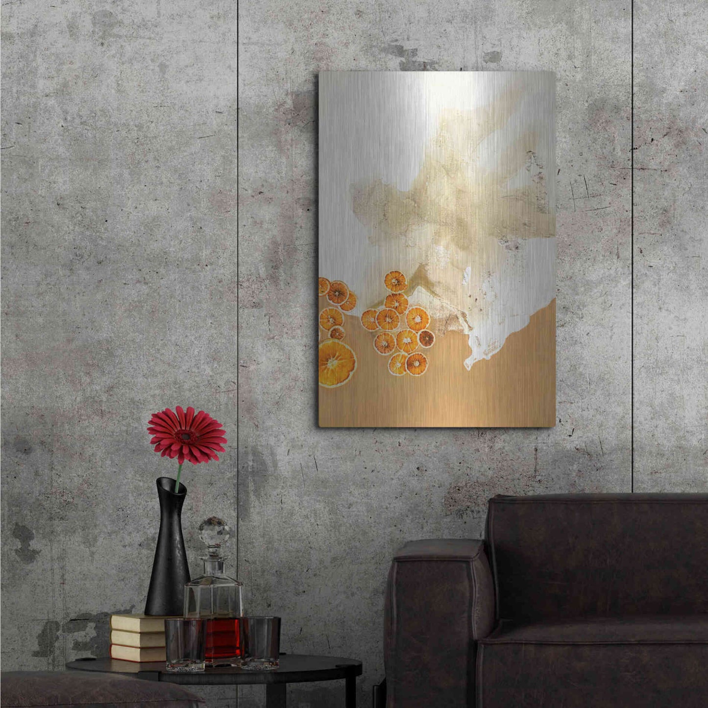 Luxe Metal Art 'The Art of Taste 8' by Design Fabrikken, Metal Wall Art,24x36