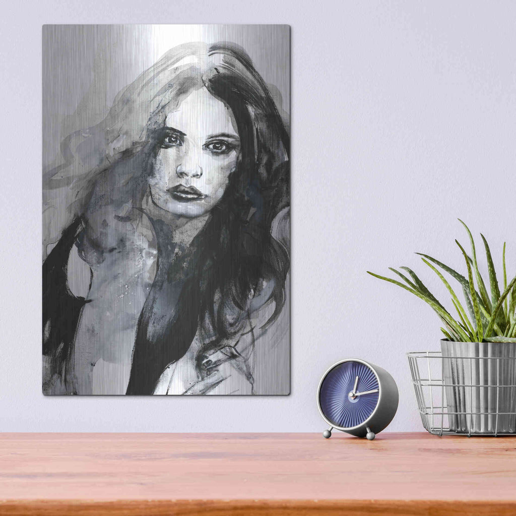 Luxe Metal Art 'The Feeling' by Design Fabrikken, Metal Wall Art,12x16