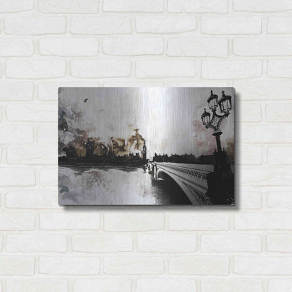 Luxe Metal Art 'The Thames' by Jonathan Lam, Metal Wall Art,24x16