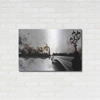 Luxe Metal Art 'The Thames' by Jonathan Lam, Metal Wall Art,36x24