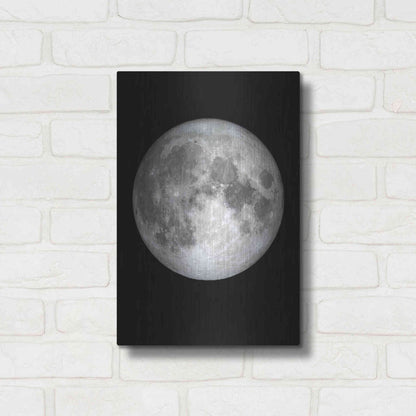 Luxe Metal Art 'The Moon' by Design Fabrikken, Metal Wall Art,12x16