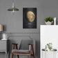 Luxe Metal Art 'The Moon 2' by Design Fabrikken, Metal Wall Art,16x24