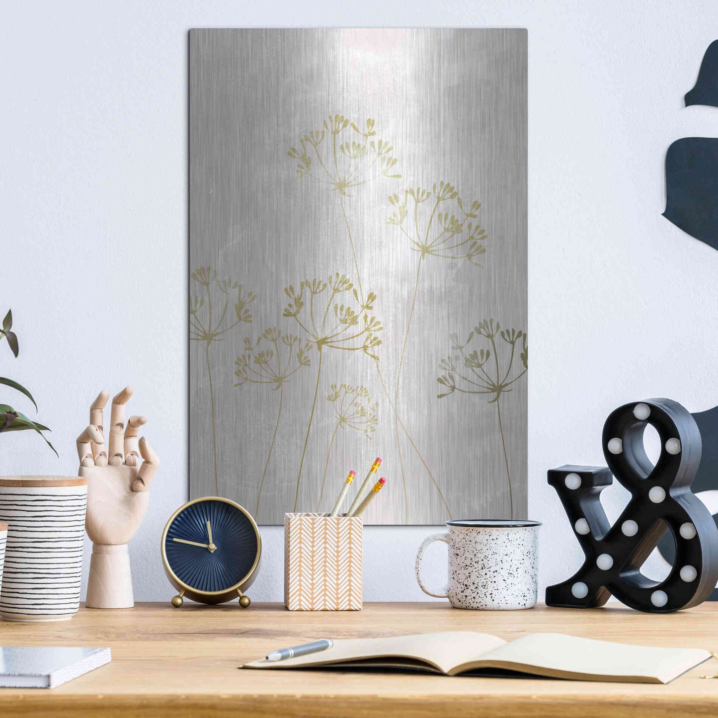 Luxe Metal Art 'The Morning After' by Design Fabrikken, Metal Wall Art,12x16