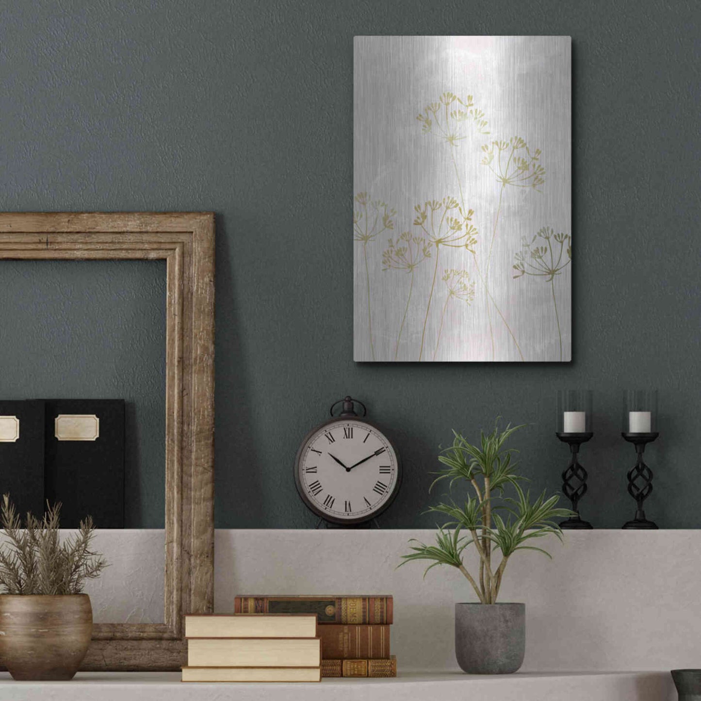 Luxe Metal Art 'The Morning After' by Design Fabrikken, Metal Wall Art,12x16