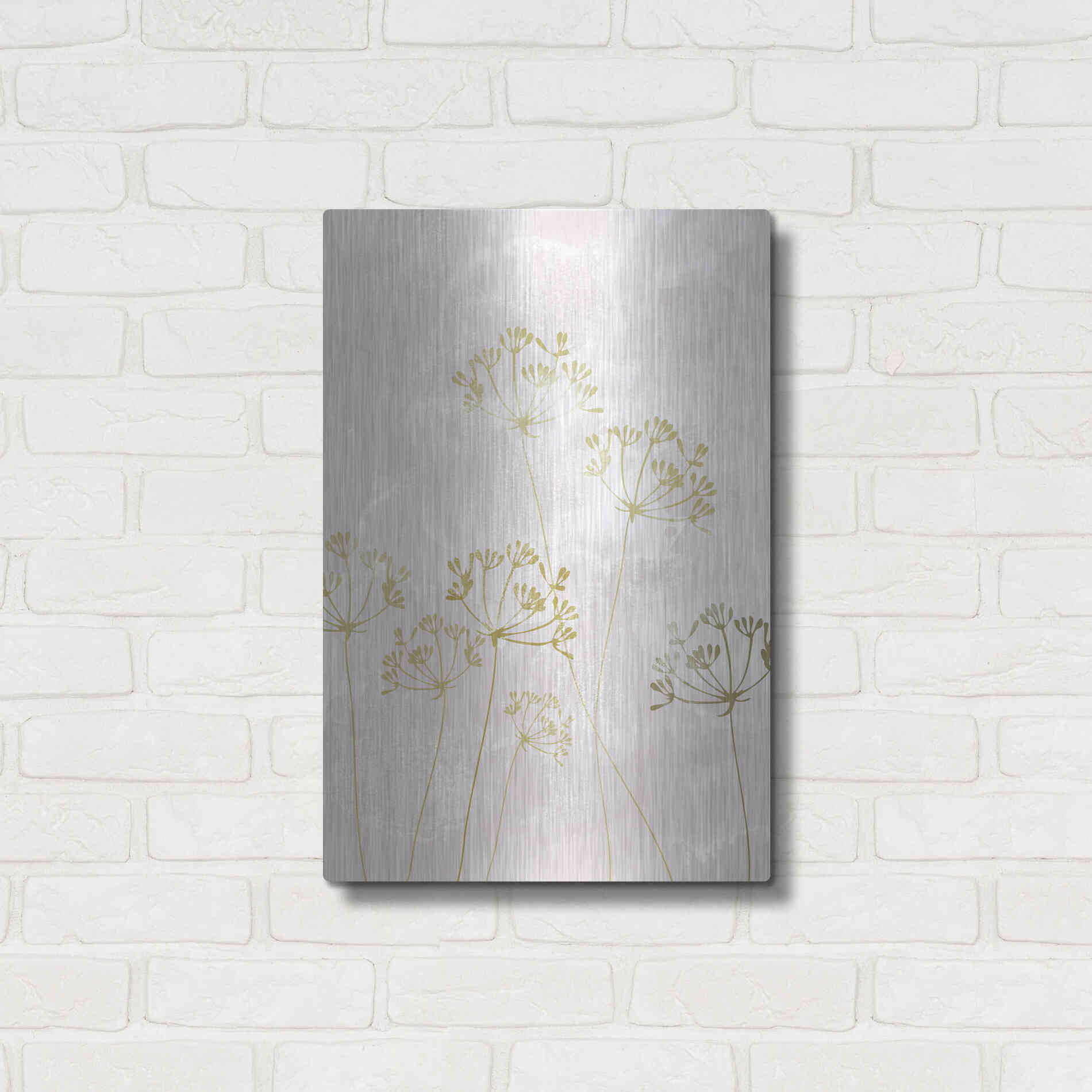 Luxe Metal Art 'The Morning After' by Design Fabrikken, Metal Wall Art,16x24