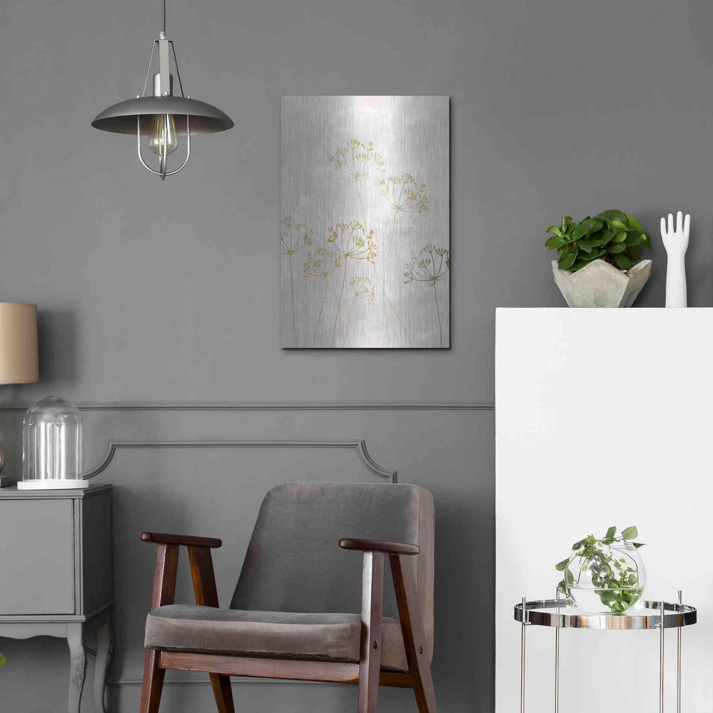 Luxe Metal Art 'The Morning After' by Design Fabrikken, Metal Wall Art,16x24