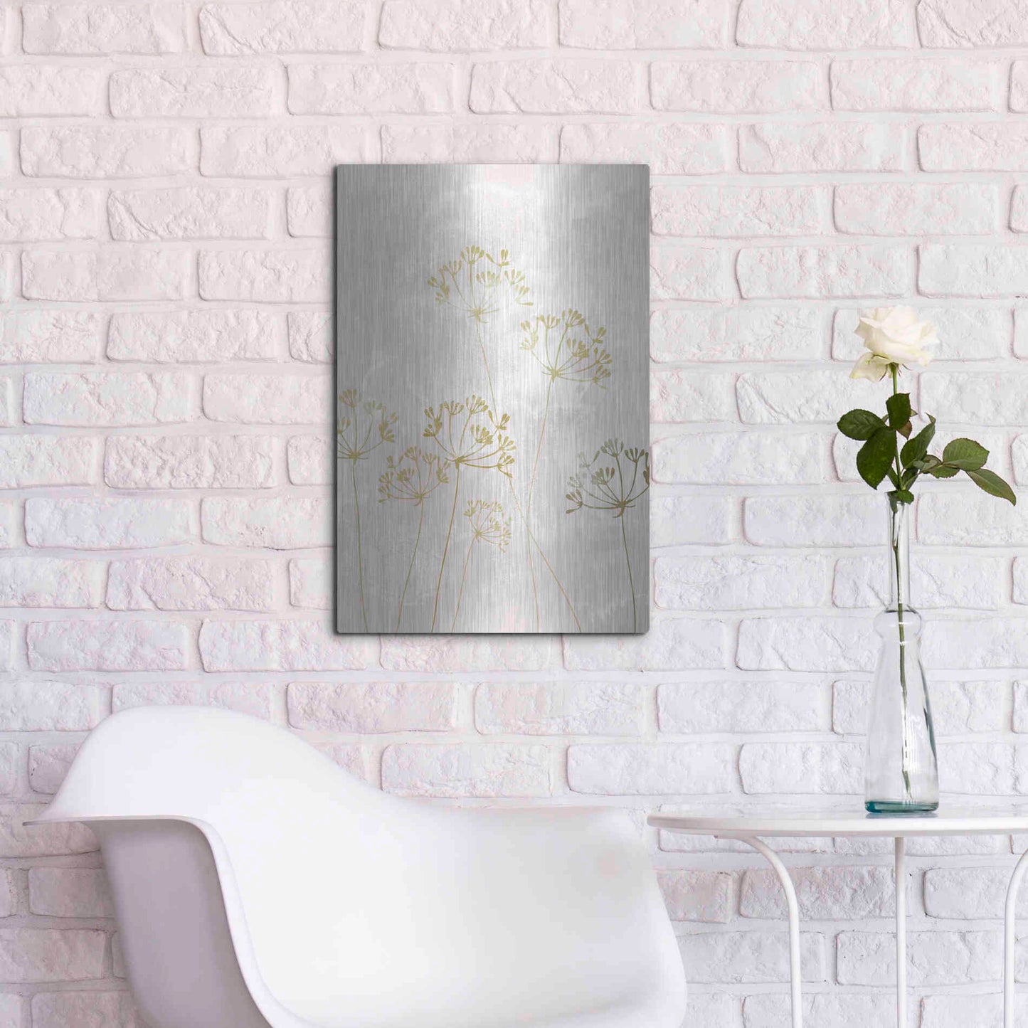 Luxe Metal Art 'The Morning After' by Design Fabrikken, Metal Wall Art,16x24