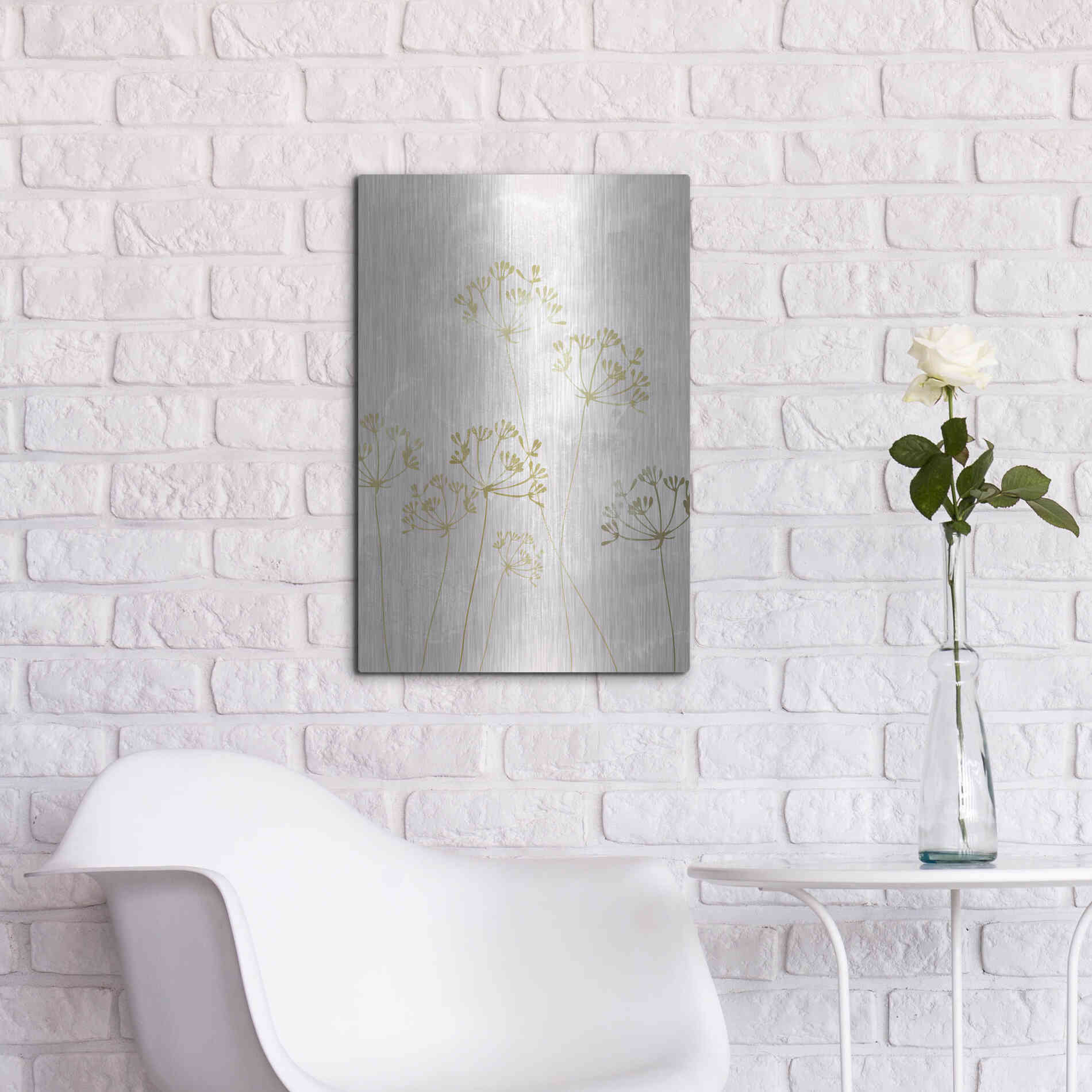 Luxe Metal Art 'The Morning After' by Design Fabrikken, Metal Wall Art,16x24