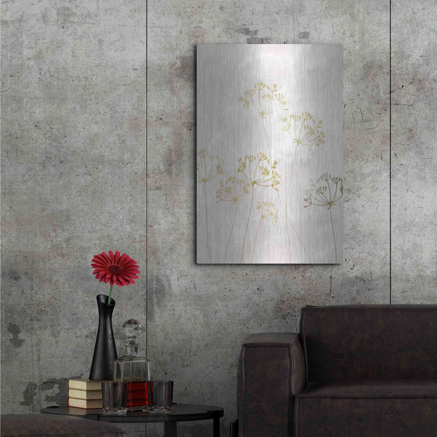 Luxe Metal Art 'The Morning After' by Design Fabrikken, Metal Wall Art,24x36