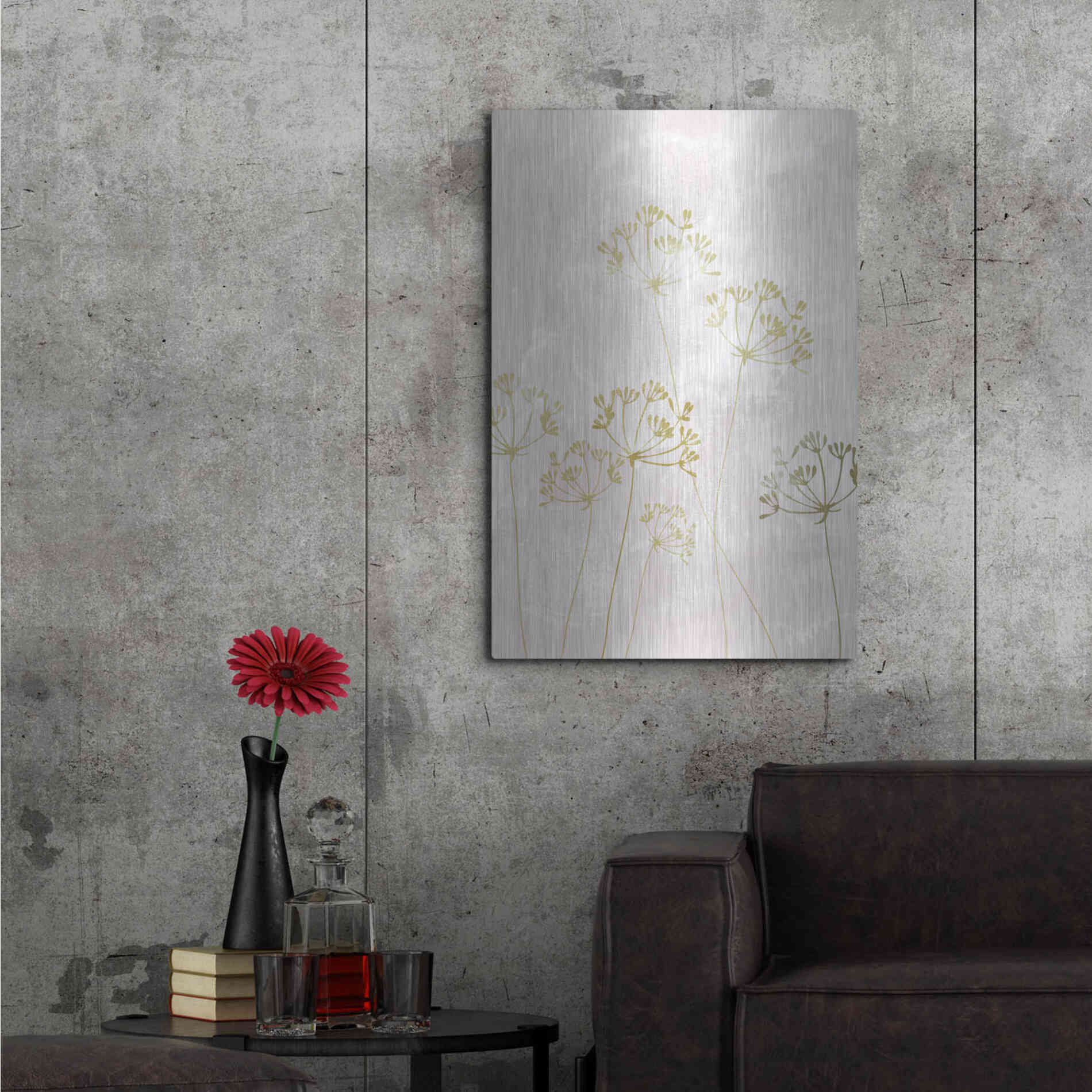 Luxe Metal Art 'The Morning After' by Design Fabrikken, Metal Wall Art,24x36