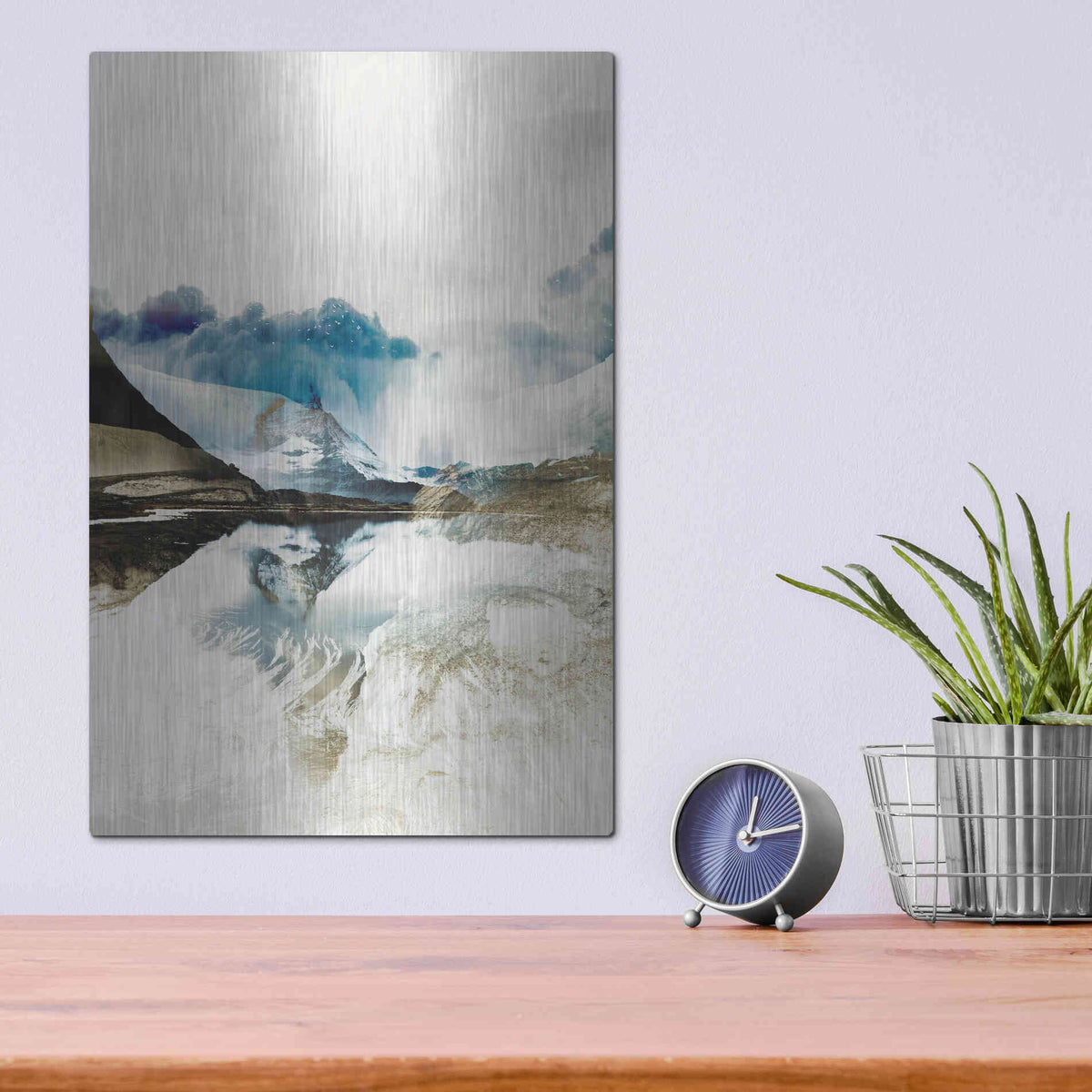 Luxe Metal Art 'The Rising 2' by Design Fabrikken, Metal Wall Art,12x16