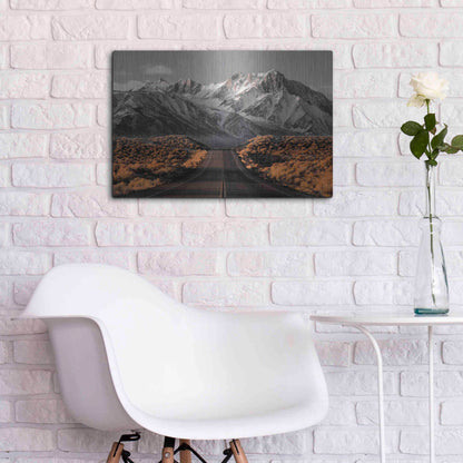 Luxe Metal Art 'The Road 1' by Design Fabrikken, Metal Wall Art,24x16