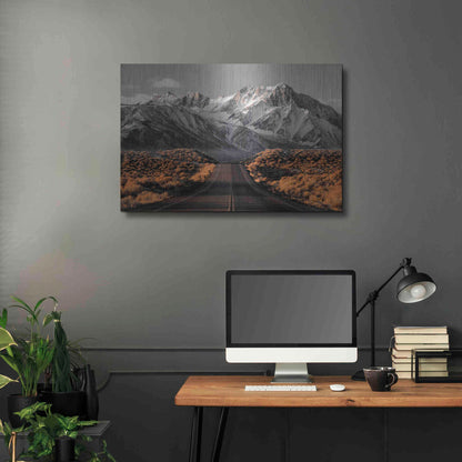 Luxe Metal Art 'The Road 1' by Design Fabrikken, Metal Wall Art,36x24