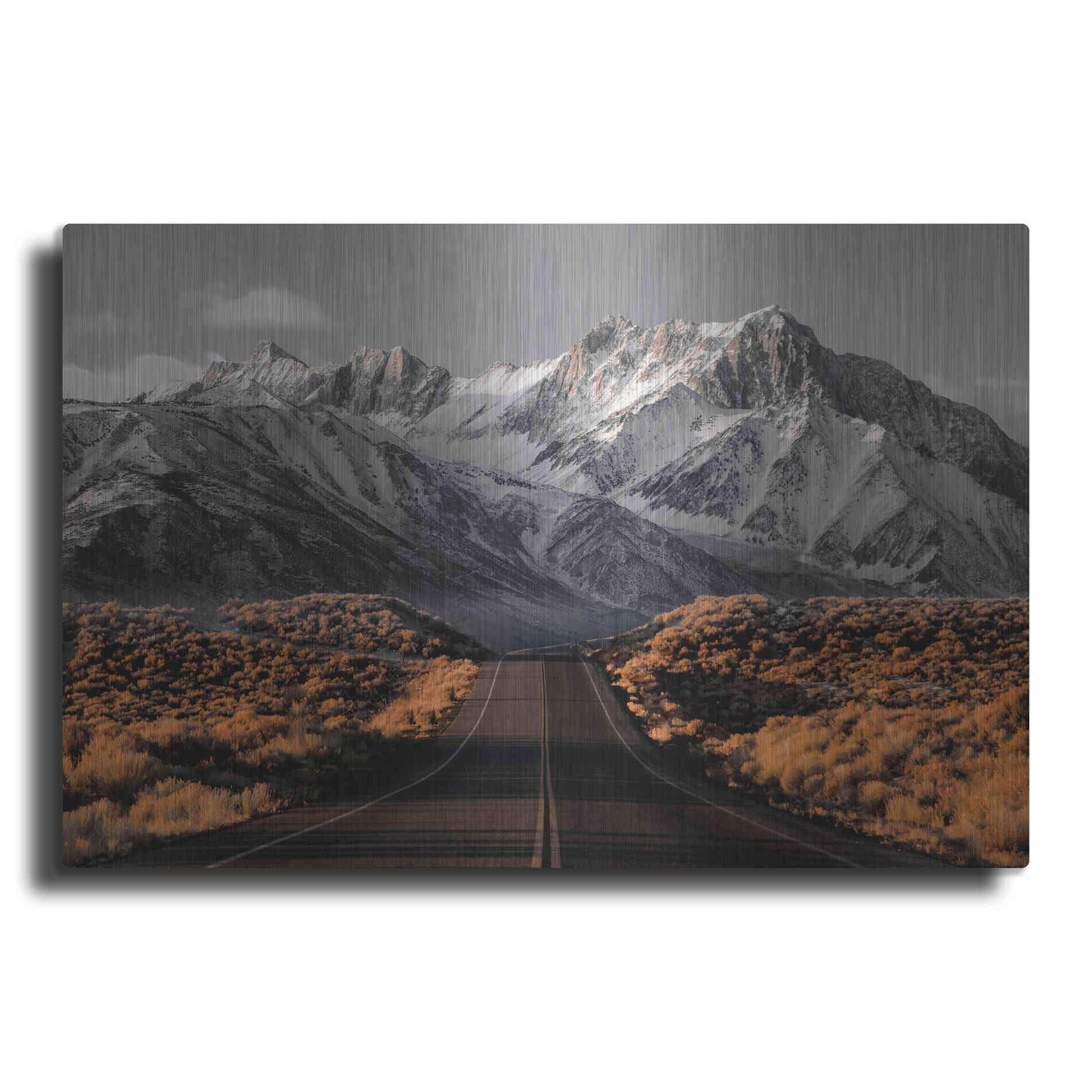 Luxe Metal Art 'The Road 1' by Design Fabrikken, Metal Wall Art