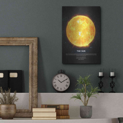 Luxe Metal Art 'The Sun' by Design Fabrikken, Metal Wall Art,12x16