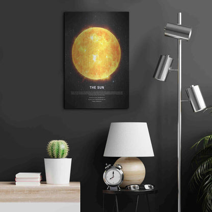 Luxe Metal Art 'The Sun' by Design Fabrikken, Metal Wall Art,16x24