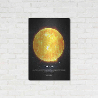 Luxe Metal Art 'The Sun' by Design Fabrikken, Metal Wall Art,24x36