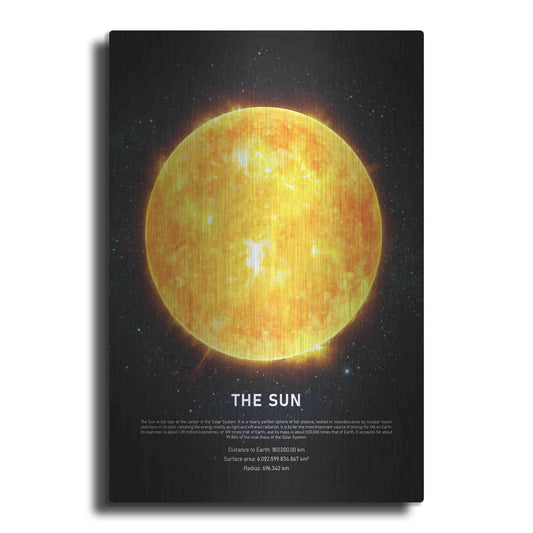 Luxe Metal Art 'The Sun' by Design Fabrikken, Metal Wall Art