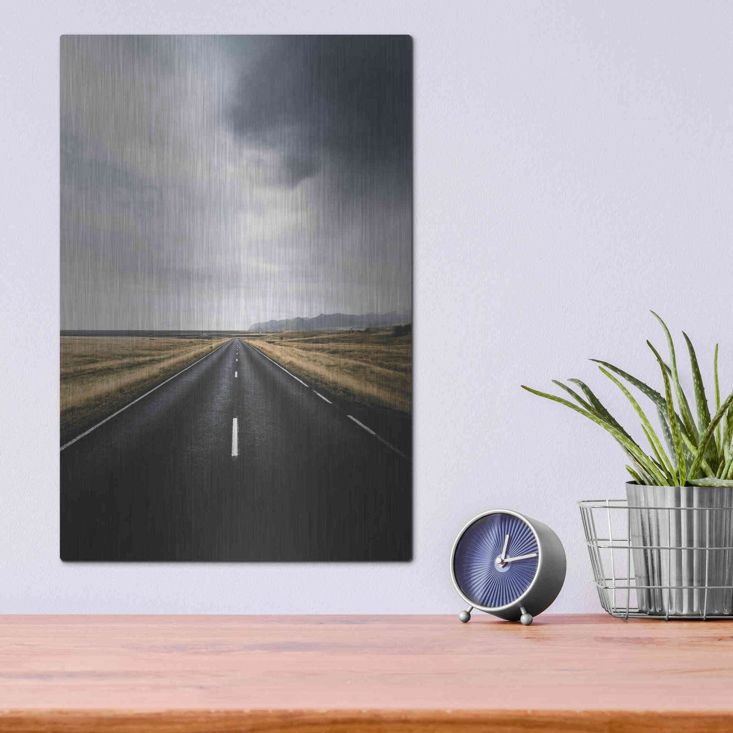 Luxe Metal Art 'The Way Out' by Design Fabrikken, Metal Wall Art,12x16