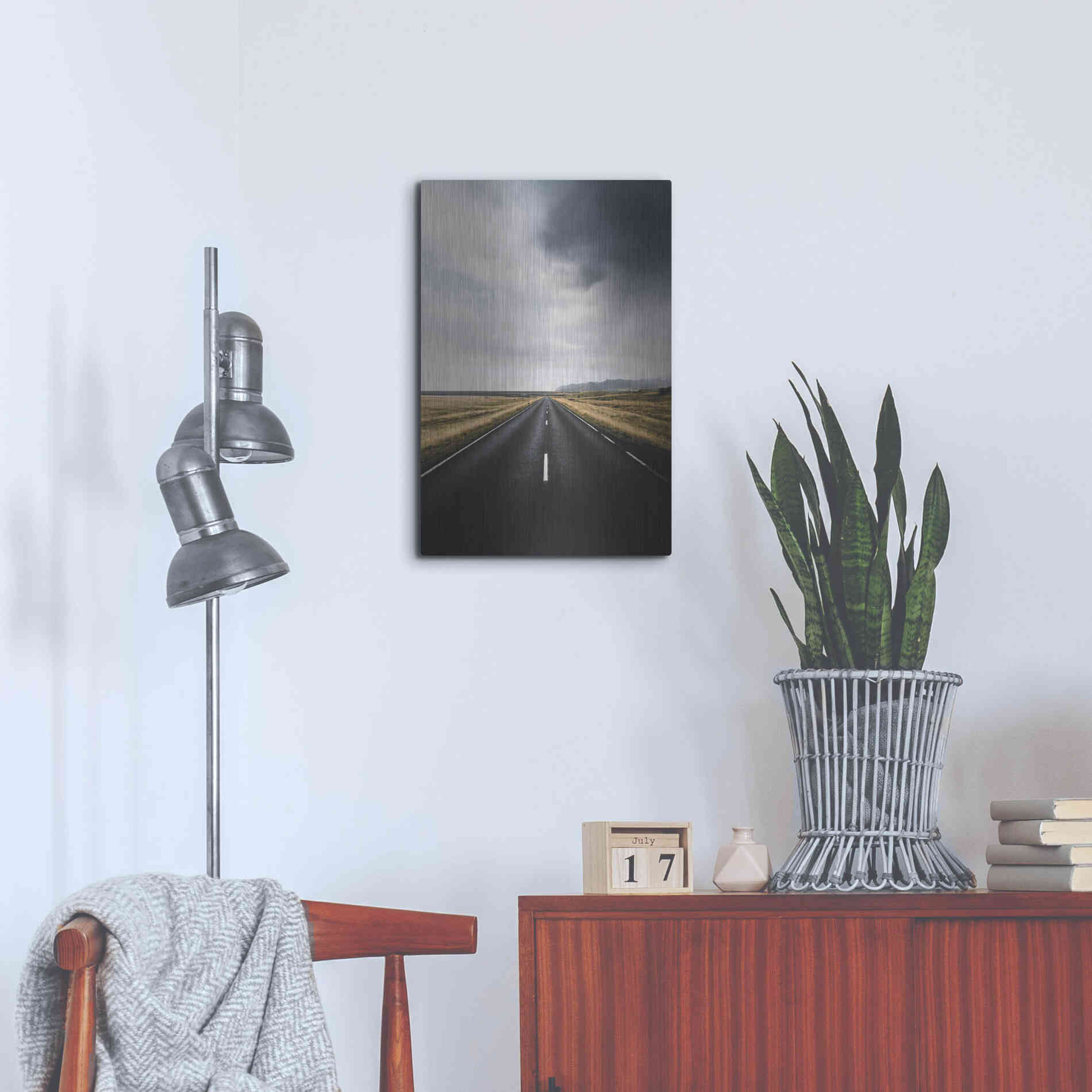 Luxe Metal Art 'The Way Out' by Design Fabrikken, Metal Wall Art,16x24