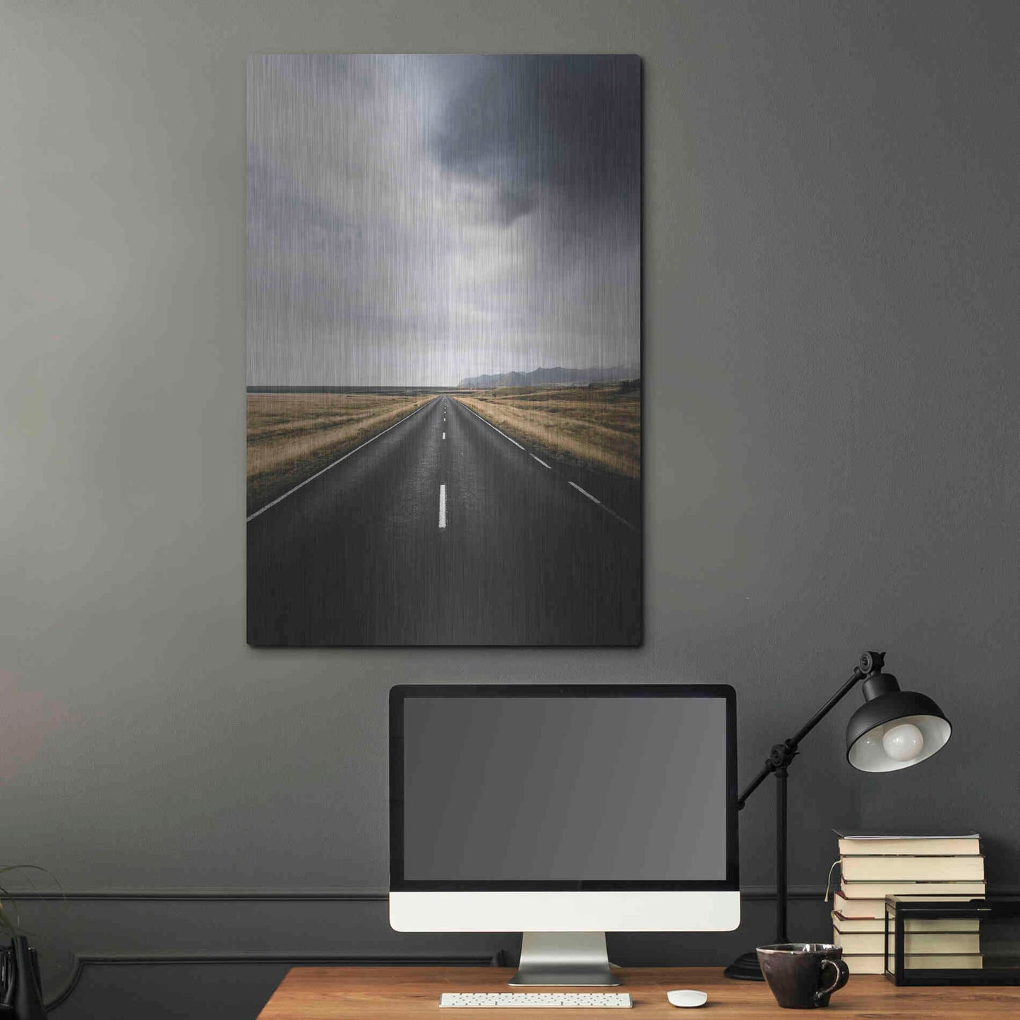 Luxe Metal Art 'The Way Out' by Design Fabrikken, Metal Wall Art,24x36