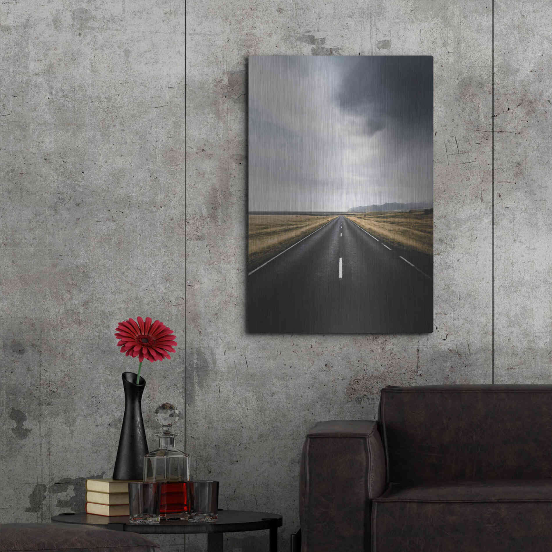 Luxe Metal Art 'The Way Out' by Design Fabrikken, Metal Wall Art,24x36