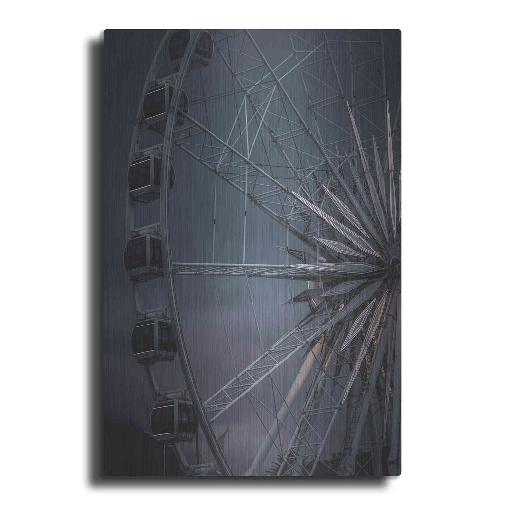 Luxe Metal Art 'The Wheel Is Turning' by Design Fabrikken, Metal Wall Art